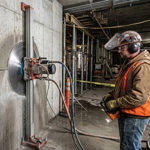 Concrete wall sawing service Houston TX